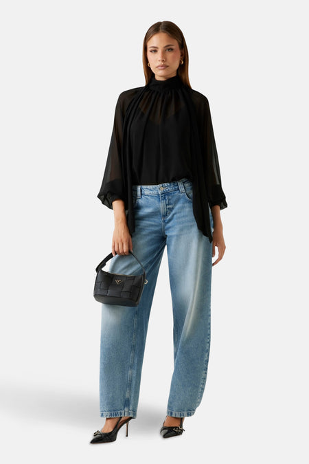 Chemisier (manches longues) noir - Guess®