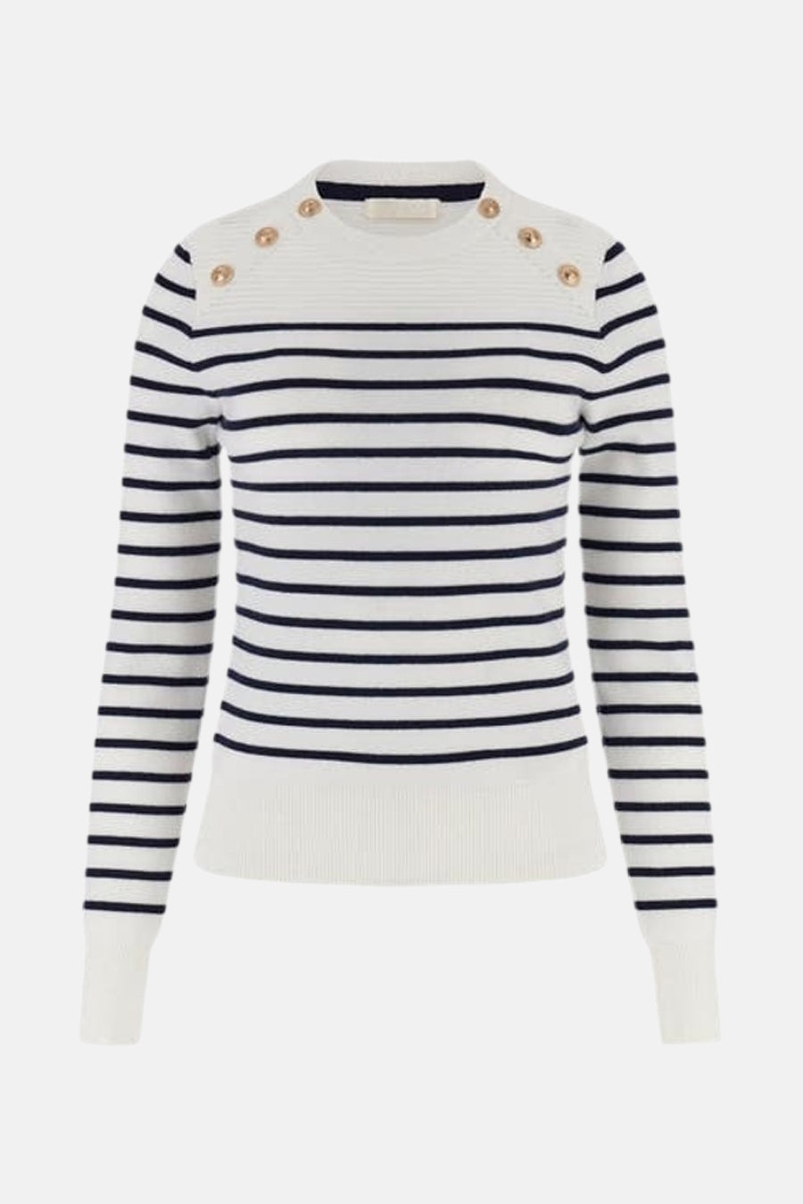 Pull à col rond - Blanc - Guess®