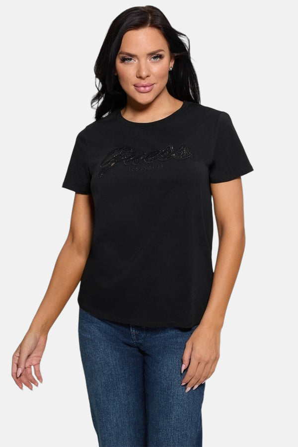 Top uni manche courte Noir - Guess®