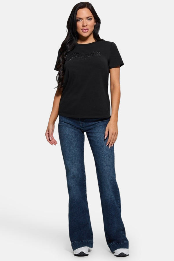 Top uni manche courte Noir - Guess®