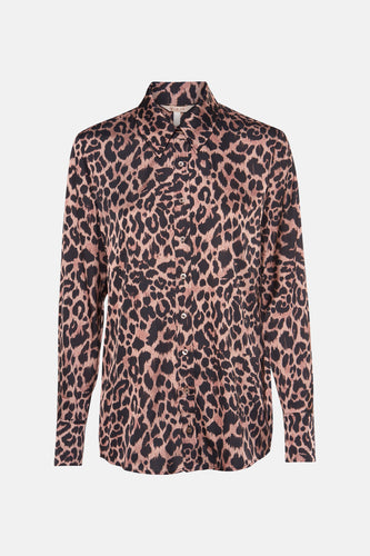 Blouse à manches longues - brun