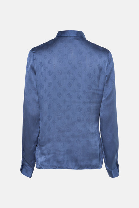 Blouse à manches longues - bleu