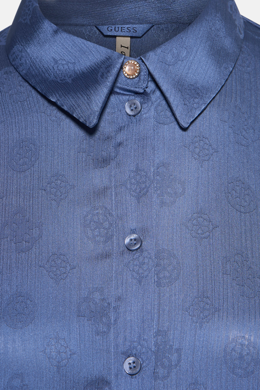 Blouse à manches longues - bleu - Guess®