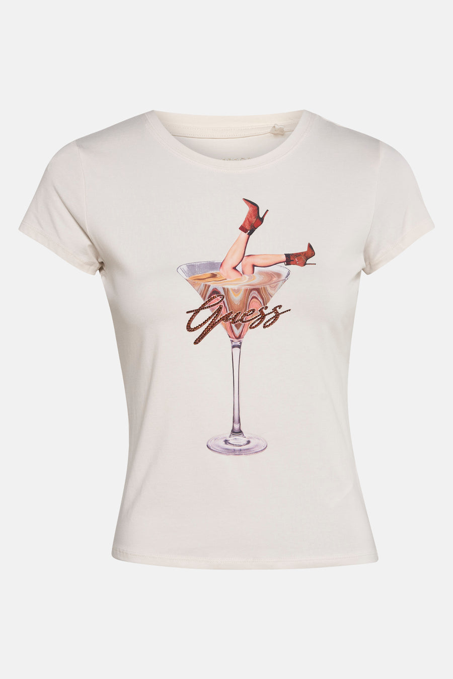 T-shirt à manches courtes - Écru - Guess®