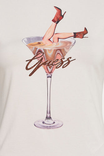 T-shirt à manches courtes - Écru - Guess®