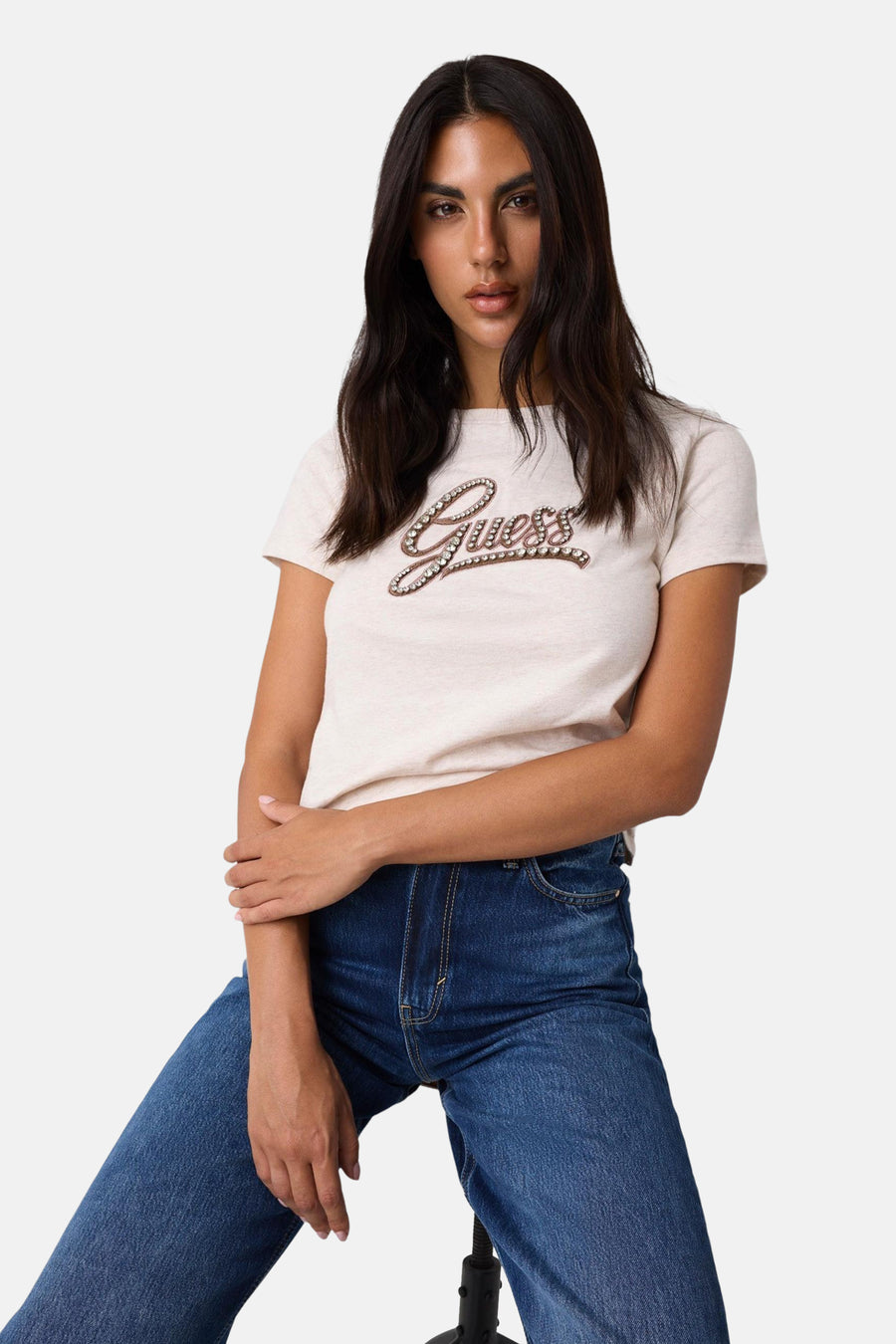 T-shirt à manches courtes - beige