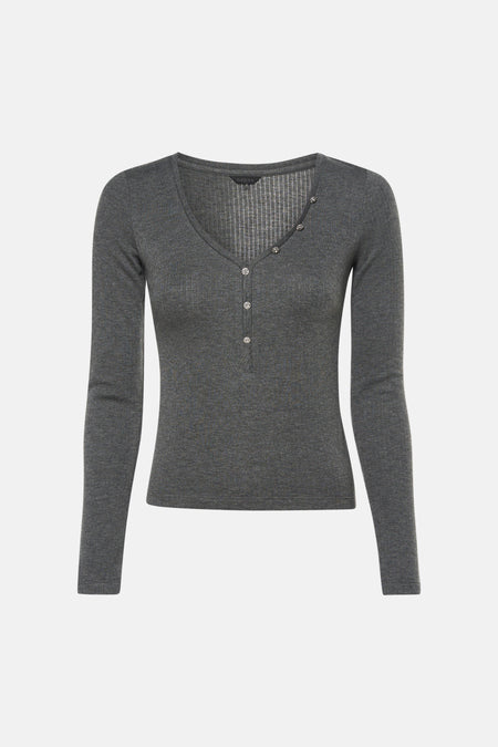 T-shirt à manches longues - gris