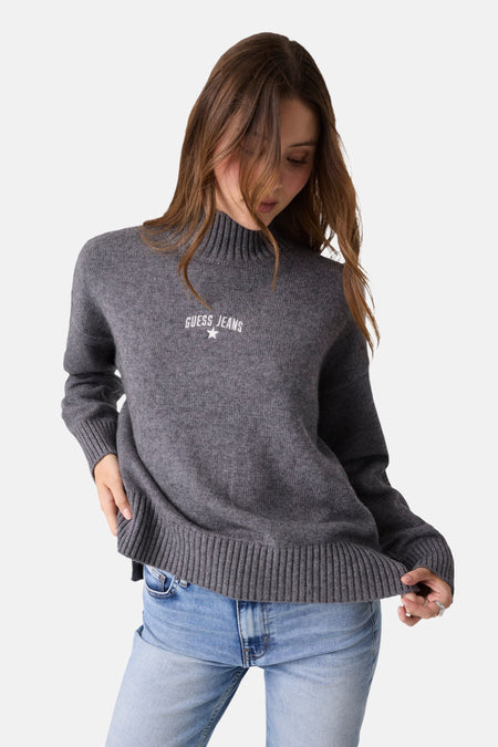 Pull col roulé gris - Guess®