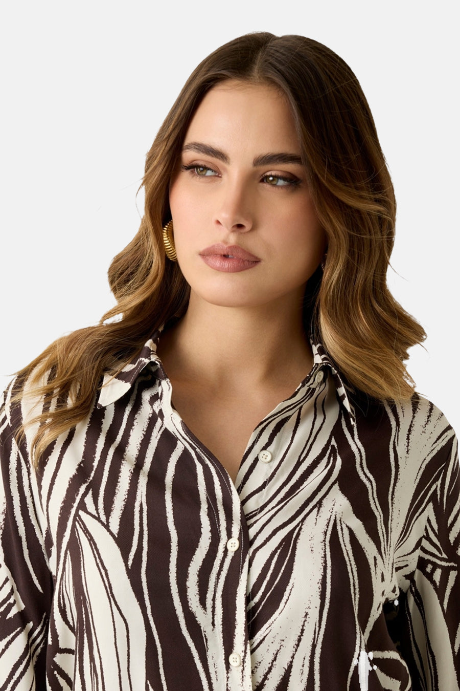 Chemisier (manches longues) brun - Guess®