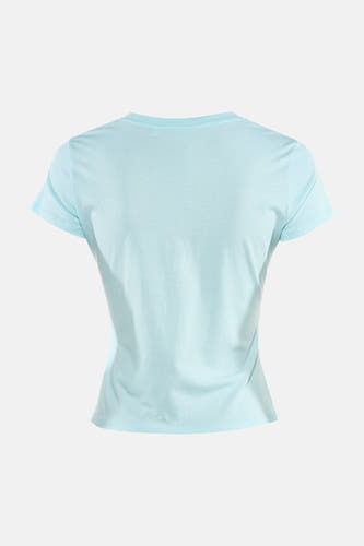 T-shirt bleu à manches courtes de Guess®, design uni.