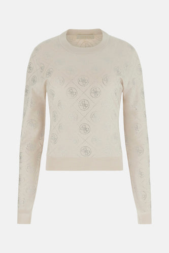 Pull à col rond - écru - Guess®