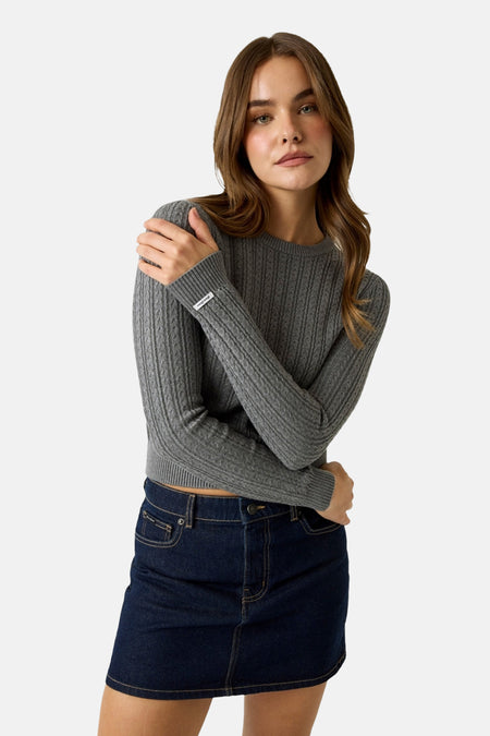 Pull col O gris - Guess®