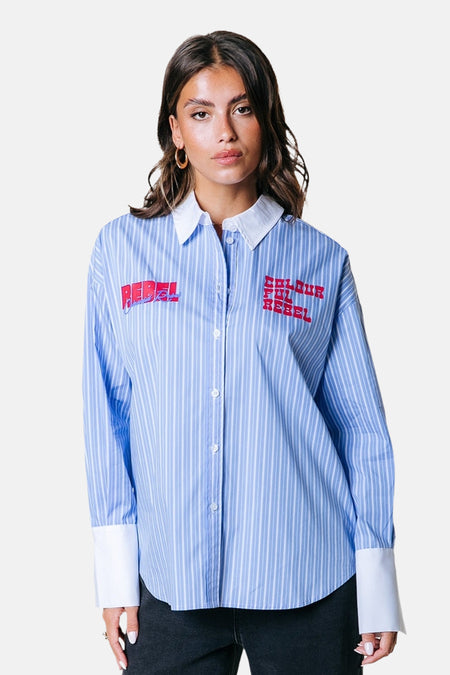 Chemisier (manches longues) Bleu - COLOURFUL REBEL