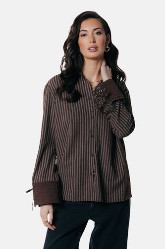 Chemise à manches longues - brun - COLOURFUL REBEL - 4