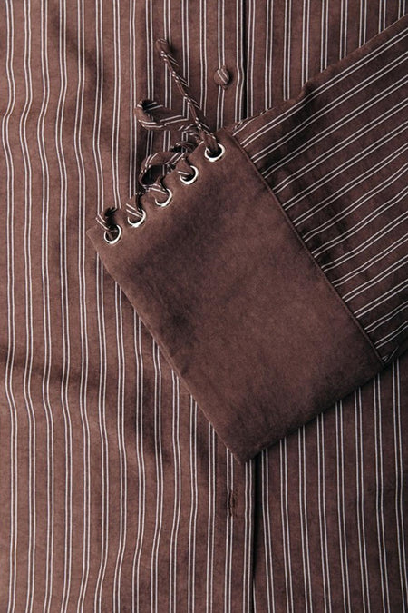 Chemise à manches longues - brun