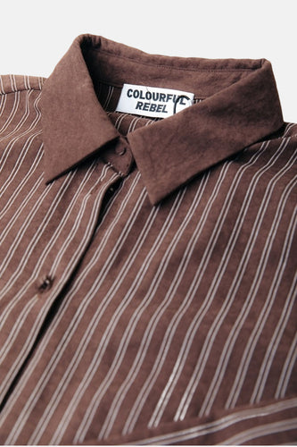Chemise à manches longues - brun - COLOURFUL REBEL - 4