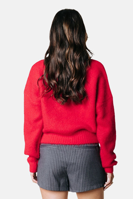 Cardigan - rouge