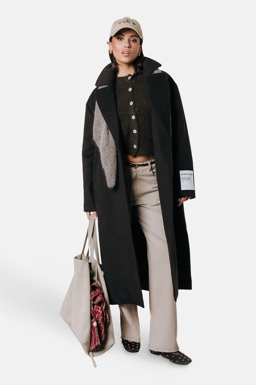 Cardigan brun - COLOURFUL REBEL