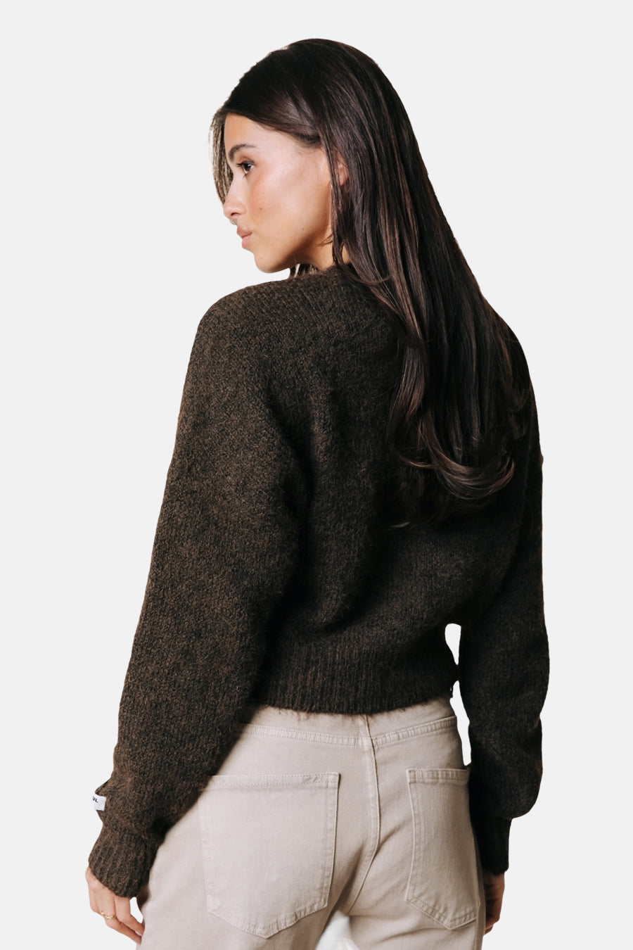 Cardigan brun - COLOURFUL REBEL