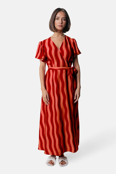 Robes manches courtes Orange - COLOURFUL REBEL
