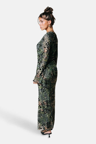 Robe à manches longues - vert - COLOURFUL REBEL