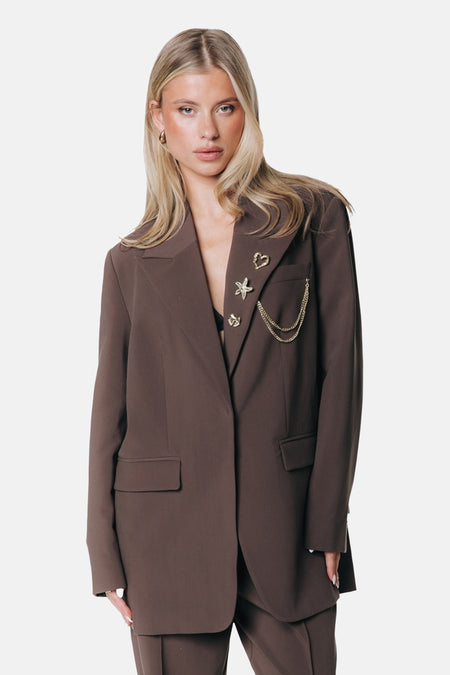 Blazer brun - COLOURFUL REBEL