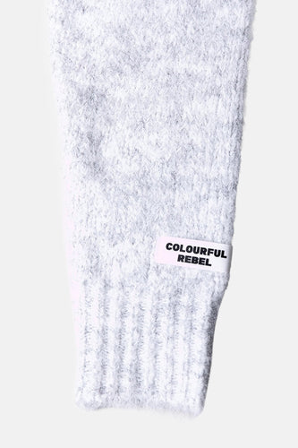 Pull à col rond - gris - COLOURFUL REBEL