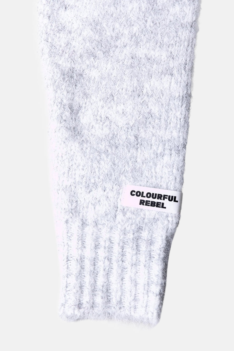 Pull à col rond - gris - COLOURFUL REBEL