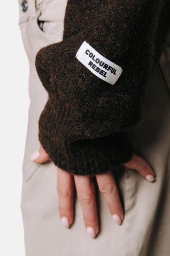 Pull col O brun - COLOURFUL REBEL