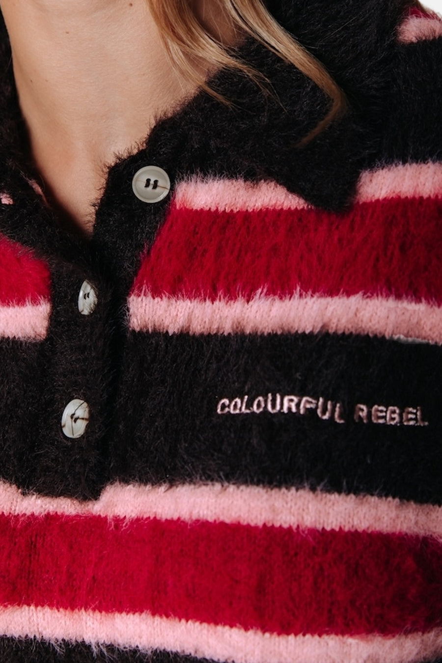 Pull col O brun - COLOURFUL REBEL