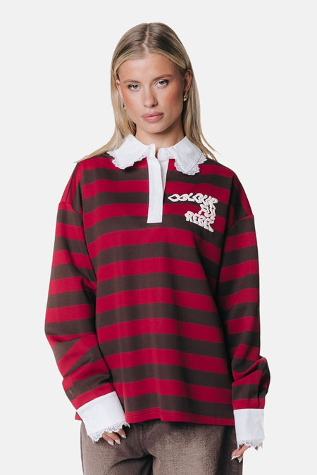 Polos (manches longues) rouge - COLOURFUL REBEL