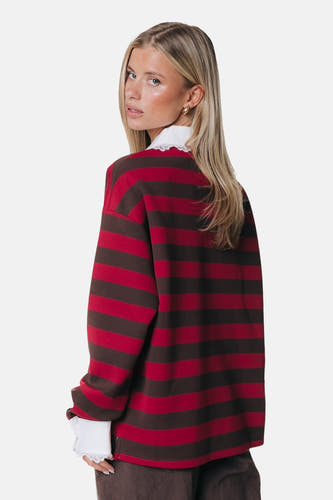 Polos (manches longues) rouge - COLOURFUL REBEL