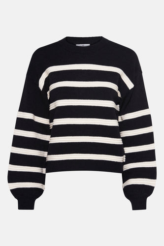 Pull à col rond - noir - HAILYS - 4