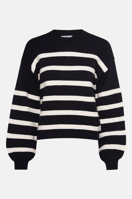 Pull à col rond - noir