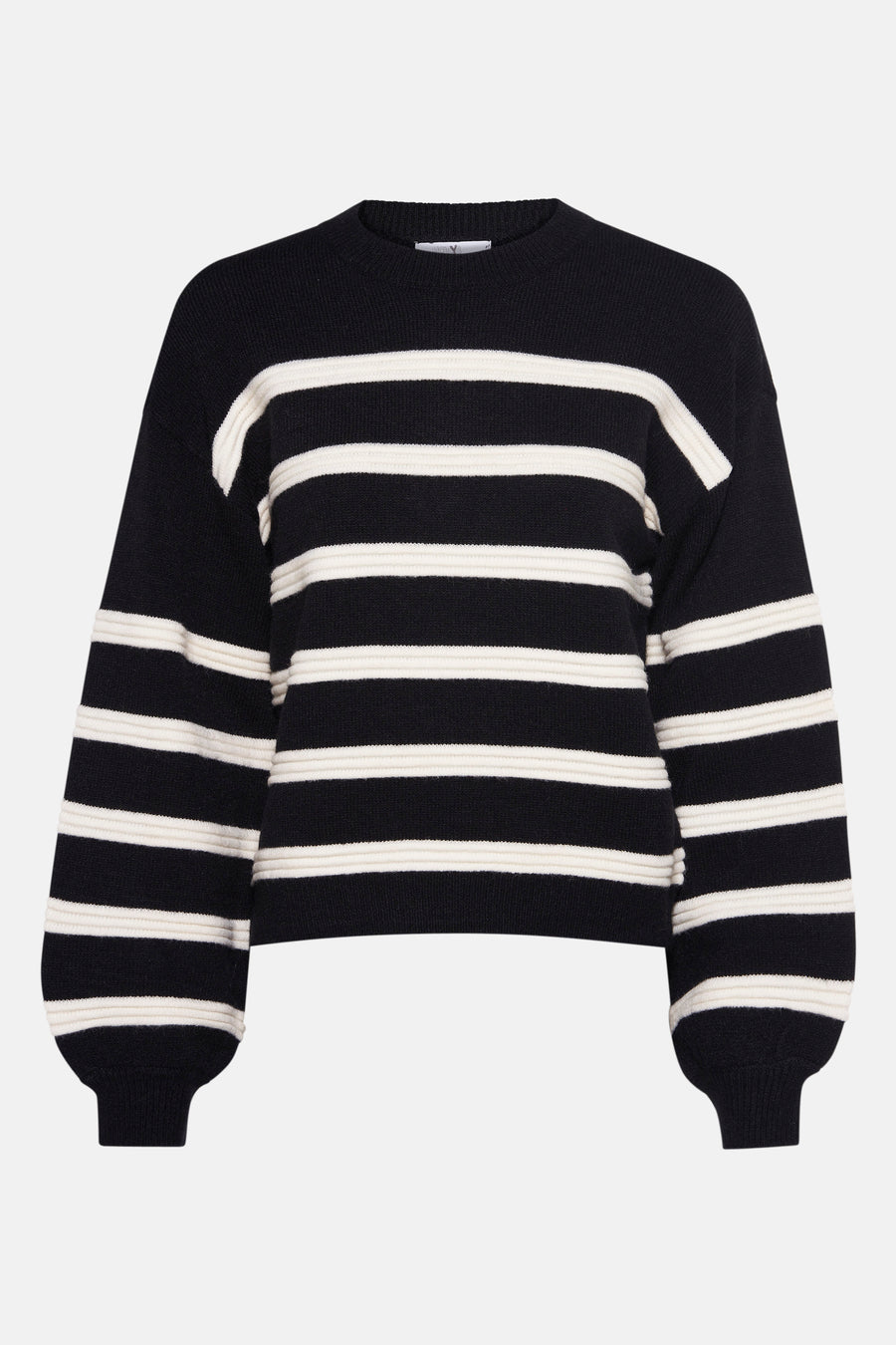 Pull à col rond - noir - HAILYS - 1