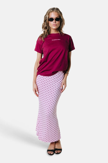 Jupe longue rose - COLOURFUL REBEL