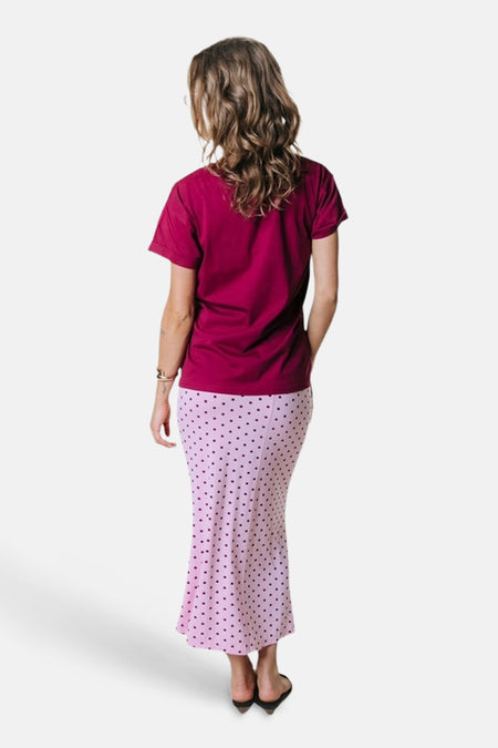 Jupe longue rose - COLOURFUL REBEL