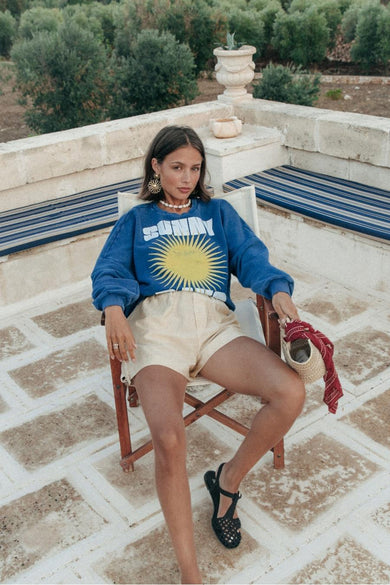 Sweat col O Bleu - COLOURFUL REBEL