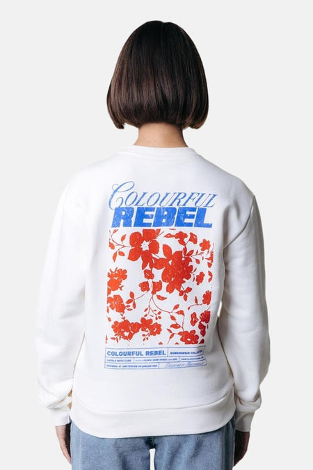Sweat col O blanc - COLOURFUL REBEL
