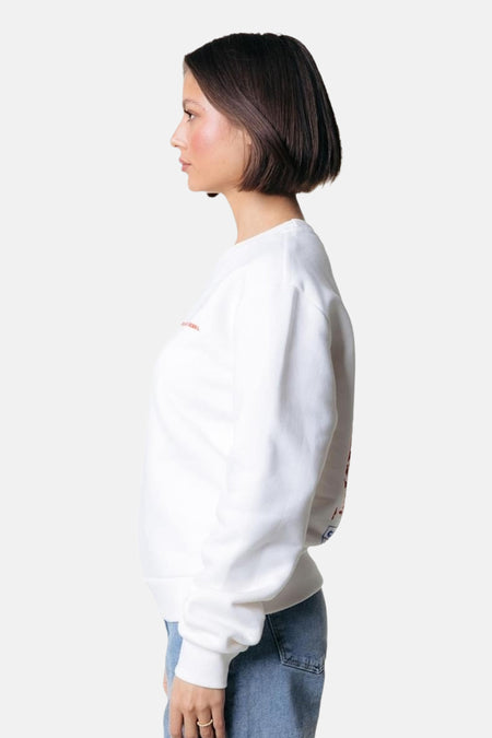 Sweat col O blanc - COLOURFUL REBEL