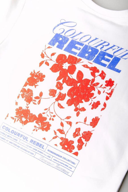 Sweat col O blanc - COLOURFUL REBEL