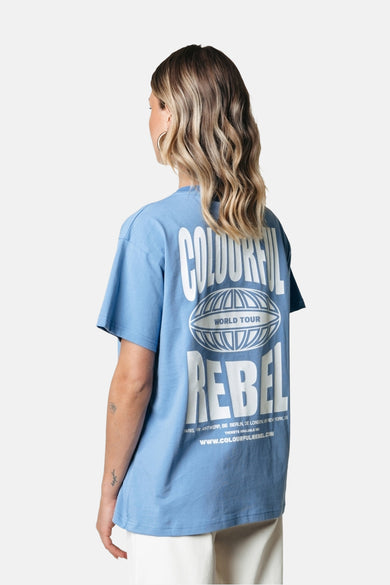T-shirt (manches courtes) Bleu - COLOURFUL REBEL