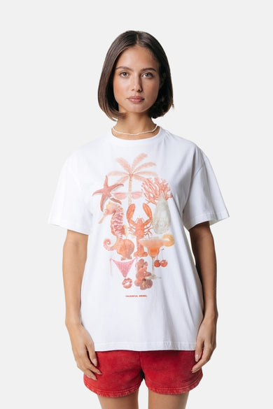 T-shirt (manches courtes) Blanc - COLOURFUL REBEL