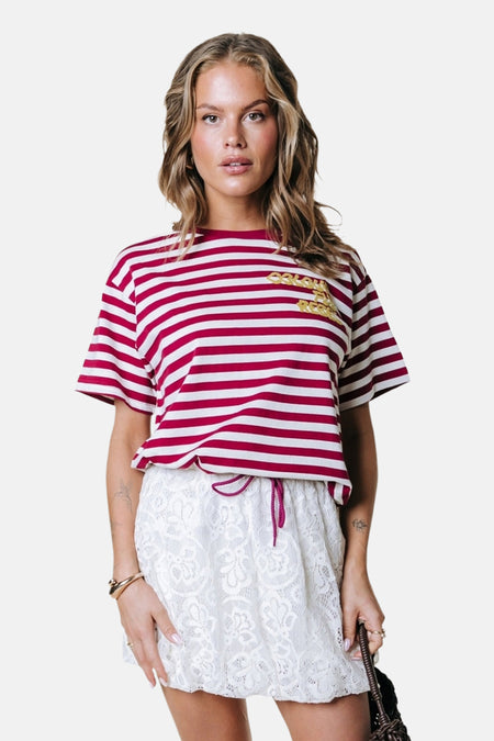 T-shirt (manches courtes) rouge - COLOURFUL REBEL