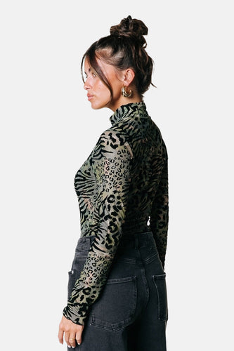 T-shirt à manches longues - vert - COLOURFUL REBEL