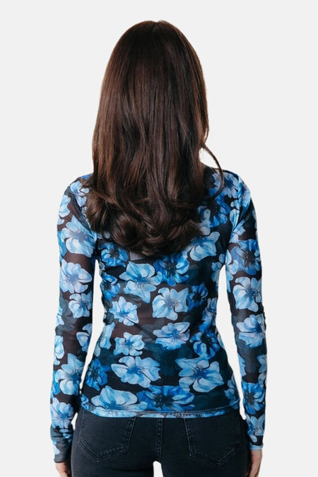 T-shirt à manches longues - bleu