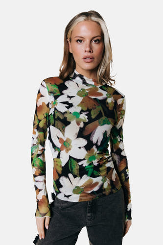 T-shirt à manches longues - multicolore