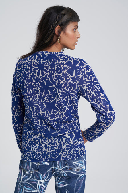 Blouse - bleu