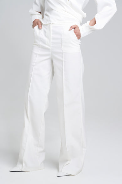 Pantalon costume - blanc