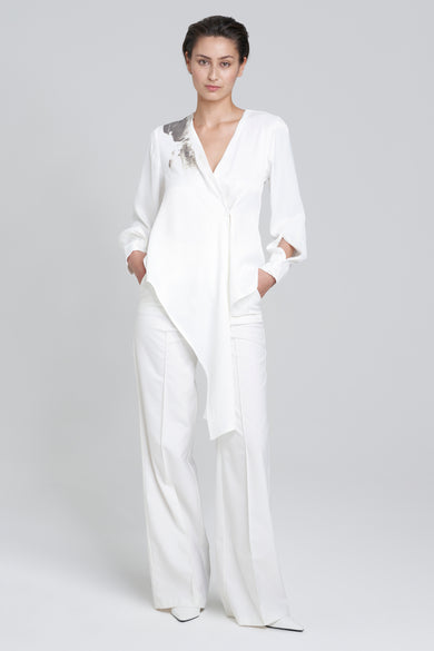Pantalon costume - blanc